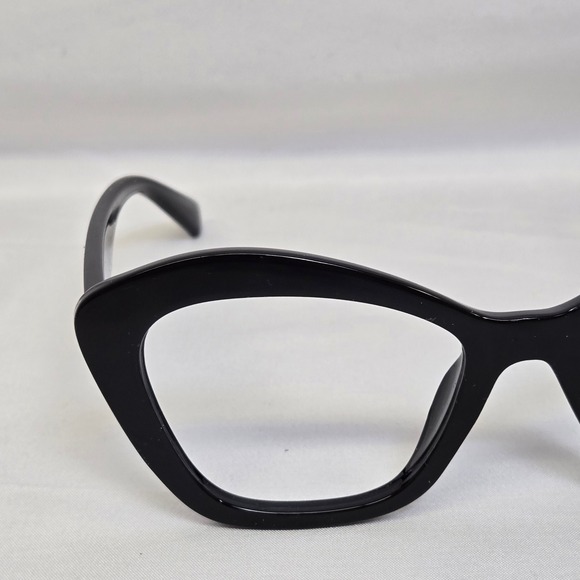 Cat Eye Plastic Eyeglass Frames, Black - Picture 2 of 10
